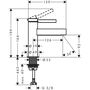 Кран холодной воды Hansgrohe Finoris 100, без донного клапана, матовый белый, 76013700