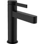 Смеситель Hansgrohe Finoris 110, с клапаном Push-Open, CoolStart, черный матовый, 76024670