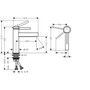 Смеситель Hansgrohe Finoris 110, с клапаном Push-Open, CoolStart, хром, 76024000