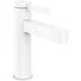 Смеситель Hansgrohe Finoris 110, с клапаном Push-Open, CoolStart, матовый белый, 76024700