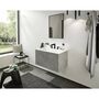 Смеситель Hansgrohe Finoris 110, с клапаном Push-Open, на 3 отв, черный матовый, 76033670