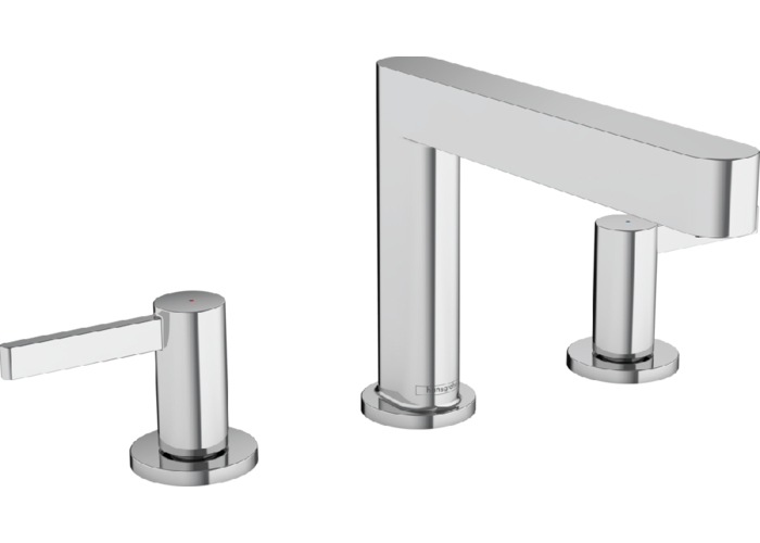 Смеситель Hansgrohe Finoris 110, с клапаном Push-Open, на 3 отв, хром, 76033000