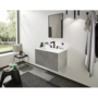 Смеситель Hansgrohe Finoris 160, с клапаном Push-Open, на 3 отв, черный матовый, 76034670