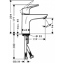 Смеситель Hansgrohe Focus 100, LowFlow, без гарнитуры, 31513000