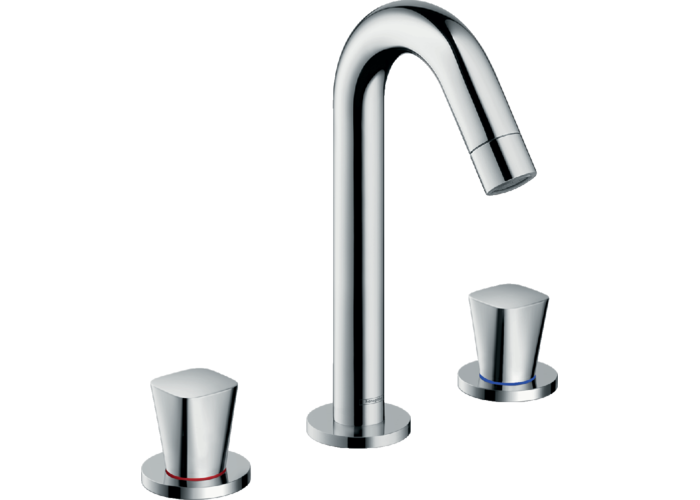 Смеситель Hansgrohe Logis, 3 отверстия, со сливным гарнитуром, 71133000