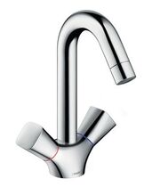 Смеситель Hansgrohe Logis, с двумя рукоятками, без сливного набора, 71221000