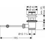 Смеситель Hansgrohe Vernis Blend, 3 отверстия, сливная гарнитура, матовый черный, 71553670