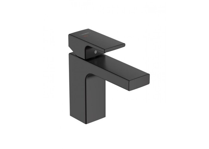 Смеситель Hansgrohe Vernis Shape 100, CoolStart, сливная гарнитура, матовый черный, 71594670
