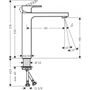 Смеситель Hansgrohe Vernis Shape 190, сливная гарнитура, матовый черный, 71591670