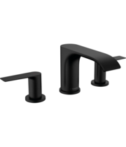 Смеситель Hansgrohe Vivenis 90, 3 отв, с донным клапаном, черный матовый, 75033670