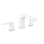Смеситель Hansgrohe Vivenis 90, 3 отв, с донным клапаном, матовый белый, 75033700
