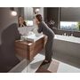 Смеситель Hansgrohe Vivenis 90, 3 отв, с донным клапаном, матовый белый, 75033700