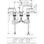 Смеситель Hansgrohe Vivenis 90, 3 отв, с донным клапаном, матовый белый, 75033700