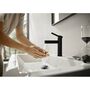 Смеситель для раковины Hansgrohe Finoris 100, с донным клапаном, черный матовый, 76010670