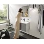 Смеситель для раковины Hansgrohe Finoris 110, с донным клапаном, черный матовый, 76020670