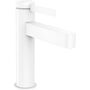 Смеситель для раковины Hansgrohe Finoris 110, с донным клапаном, матовый белый, 76020700