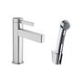 Смеситель для раковины Hansgrohe Finoris 110, с набором для биде со шлангом 1,60 м, хром, 76210000