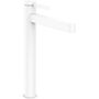 Смеситель для раковины Hansgrohe Finoris 260, с клапаном Push-Open, матовый белый, 76070700