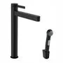 Смеситель для раковины Hansgrohe Finoris 260, с набором для биде со шлангом 1,60 м, черный, 76220670
