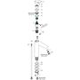 Смеситель для раковины Hansgrohe Logis 190, без сливного набора, 71091000