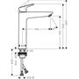 Смеситель для раковины Hansgrohe Logis 190, без сливного набора, 71091000