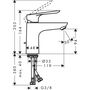 Смеситель для раковины Hansgrohe Logis E 100, гарнитура, 71165000