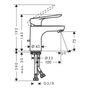 Смеситель для раковины Hansgrohe Logis E 70 CoolStart, с гарнитуром, 71164000