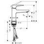 Смеситель для раковины Hansgrohe Metropol 100, Push-Open, 32500140