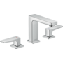 Смеситель для раковины Hansgrohe Metropol 110, 3 отверстия, Push-Open, 32514000