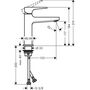 Смеситель для раковины Hansgrohe Metropol 110, Push-Open, 32507140