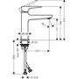 Смеситель для раковины Hansgrohe Metropol 110, Push-Open, 32507670