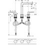 Смеситель для раковины Hansgrohe Metropol 160, 3 отверстия, 32515670