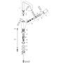 Смеситель для раковины Hansgrohe Metropol 230, Push-Open, 32511700