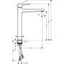 Смеситель для раковины Hansgrohe Metropol 260, Push-Open, 32512140