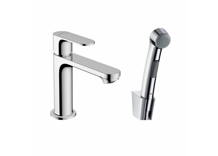 Смеситель для раковины Hansgrohe Rebris S 110, без гарнитура, гигиенический душ, 72215000