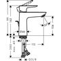 Смеситель для раковины Hansgrohe Talis 110, LowFlow, хром, 71715000