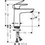 Смеситель для раковины Hansgrohe Talis 110, LowFlow, золото, 71712990