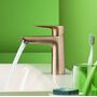 Смеситель для раковины Hansgrohe Talis E 110 CoolStart, с гарнитуром, бронза, 71713140