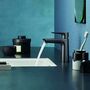 Смеситель для раковины Hansgrohe Talis E 110 CoolStart, с гарнитуром, черный хром, 71713340
