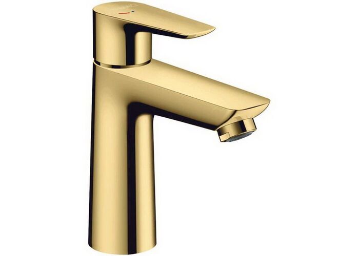 Смеситель для раковины Hansgrohe Talis E 110 CoolStart, с гарнитуром, золото полированное, 71713990