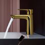 Смеситель для раковины Hansgrohe Talis E 110 CoolStart, с гарнитуром, золото полированное, 71713990