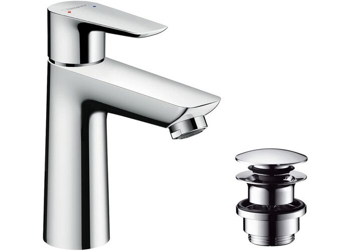 Смеситель для раковины Hansgrohe Talis E 110, с клапаном Push-Open, 71711000