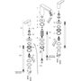 Смеситель для раковины Hansgrohe Talis E, 3 отверстия, с гарнитуром, 71733000