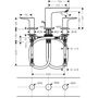 Смеситель для раковины Hansgrohe Talis E, 3 отверстия, с гарнитуром, 71733000