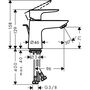 Смеситель для раковины Hansgrohe Talis E 80, с гарнитурой, 71705000