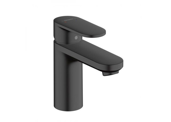 Смеситель для раковины Hansgrohe Vernis Blend 100, с гарнитуром, матовый черный, 71551670