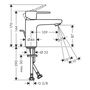 Смеситель для раковины Hansgrohe Vernis S 100 CoolStart, с гарнитуром, 71541000