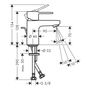 Смеситель для раковины Hansgrohe Vernis S 70 CoolStart, с гарнитуром, 71540000