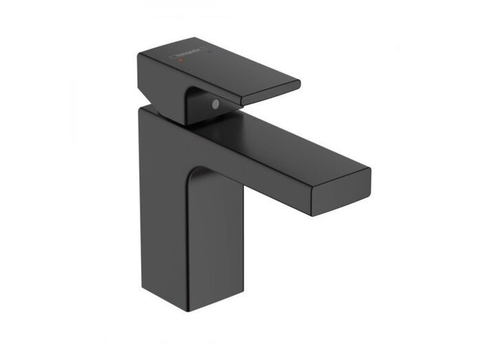 Смеситель для раковины Hansgrohe Vernis Shape 100, без набора, матовый черный, 71569670