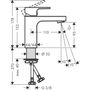 Смеситель для раковины Hansgrohe Vernis Shape 100, без набора, матовый черный, 71569670